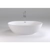 Акриловая ванна Black&White Swan SB106 180x90 см, отдельностоящая, овальная, с каркасом, со сливом-переливом, с донным клапаном