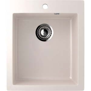 Комплект Мойка кухонная Ulgran U-404 -331 белая + Смеситель U-007 -331 белый