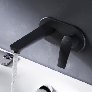 Купить Смеситель для раковины AM.PM Gem F90A72222 С ВНУТРЕННЕЙ ЧАСТЬЮ, черный в Москве с доставкой Смеситель для раковины AM.PM Gem F90A72222 С ВНУТРЕННЕЙ ЧАСТЬЮ, черный