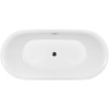 Акриловая ванна Ceruttispa D'lseo 7390 170x75 см, отдельностоящая, овальная, с ножками, со сливом-переливом