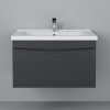 Тумба с раковиной STWORKI Хедмарк 80 антрацит