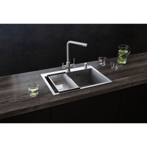 Купить Мойка кухонная Ulgran 60х45, брашированная сталь в Москве с доставкой Мойка кухонная Ulgran 60х45, брашированная сталь