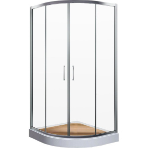 Душевой уголок Ceruttispa Viva 100 100x100, профиль хром