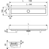 Душевой трап (лоток) TECE Linus linus 15100099 90 см комплект с решеткой straight