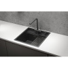 Мойка кухонная Granula Kitchen Space 5051, черный матовый