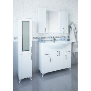 Купить Зеркало Sanflor Глория 100, белое в Москве с доставкой Зеркало Sanflor Глория 100, белое