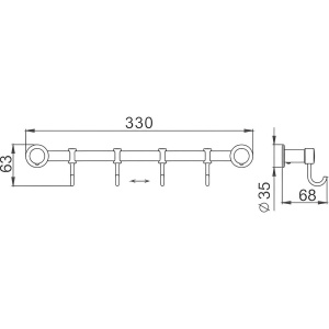 Купить Крючок Haiba HB205-4 в Москве с доставкой Крючок Haiba HB205-4