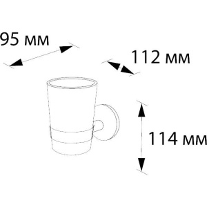Купить Стакан Wess Ellips Wb02-01 в Москве с доставкой Стакан Wess Ellips Wb02-01