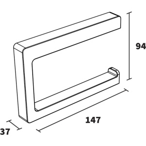 Держатель туалетной бумаги Koin Nex NEX102 поворотный