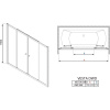 Шторка на ванну Radaway Vesta DWD 180 прозрачное стекло