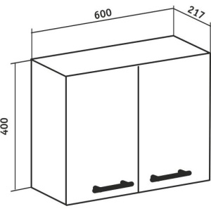 Шкаф Runo Эконом мебель Рондо 60х40