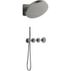 Душевой комплект Timo Saona SX-2329/18SM С ВНУТРЕННЕЙ ЧАСТЬЮ, с термостатом, черное золото
