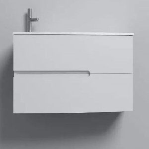 Тумба с раковиной Jacob Delafon Nona 80 L глянцевый белый