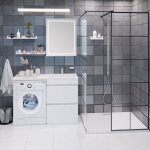 Купить Мебель для ванной Emmy Джерси 110 R, под стиральную машину в Москве с доставкой Мебель для ванной Emmy Джерси 110 R, под стиральную машину