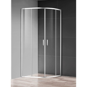 Душевой уголок AQUAme AQM3801F-9 90х90, профиль хром
