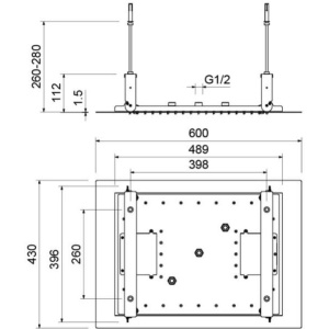 Верхний душ Aquatek AQ2083MB черный