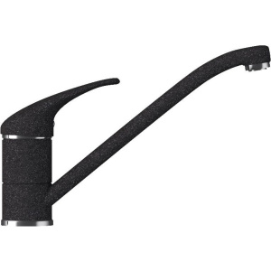 Комплект Мойка кухонная Polygran Argo 560 черная + Смеситель Эко 0200э черный