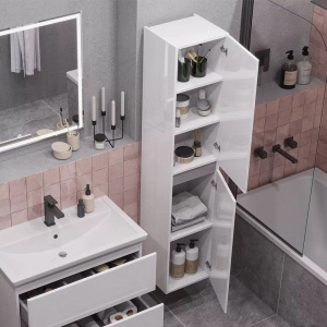 Шкаф-пенал SanStar Велья подвесной, белый