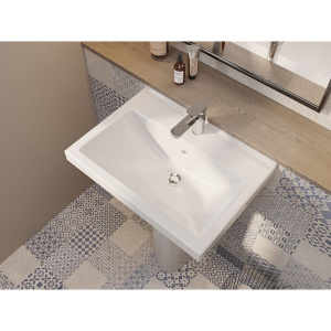 Раковина Santeri Визит белая, с пьедесталом