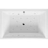 Акриловая ванна Excellent Crown Lux WAEX.CRO19.RELAX 190x120 см, с гидромассажем, с каркасом, со сливом-переливом, для двоих