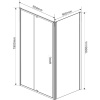 Душевой уголок Vincea Intra VSR-1I809090CL 90x90 см, профиль хром, стекло прозрачное