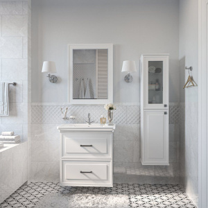 Купить Шкаф-пенал Sanflor Модена L, белый в Москве с доставкой Шкаф-пенал Sanflor Модена L, белый