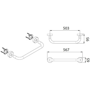 Купить Поручень Fixsen Hotel FX-31017C в Москве с доставкой Поручень Fixsen Hotel FX-31017C