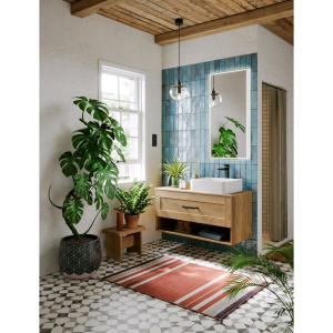 Тумба с раковиной Aqwella Craft 100, дуб балтийский