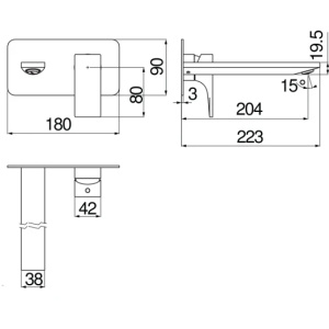 Смеситель для раковины Nobili Seven SE124198/1CR Chrome