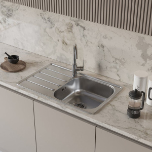 Купить Мойка кухонная Domaci Равенна Rand DGR 780*480 (6) R1TG R в Москве с доставкой Мойка кухонная Domaci Равенна Rand DGR 780*480 (6) R1TG R