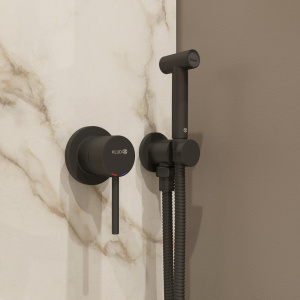 Купить Гигиенический душ Kludi Bozz 389983976 со смесителем, С ВНУТРЕННЕЙ ЧАСТЬЮ, черный матовый в Москве с доставкой Гигиенический душ Kludi Bozz 389983976 со смесителем, С ВНУТРЕННЕЙ ЧАСТЬЮ, черный матовый