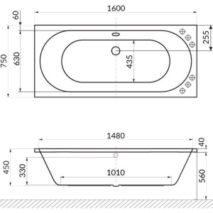 Купить Акриловая ванна Excellent Oceana Oceana WAEX.OCE16.NANO 160x75 см, с гидромассажем, со сливом-переливом 160x75 в Москве с доставкой Акриловая ванна Excellent Oceana Oceana WAEX.OCE16.NANO 160x75 см, с гидромассажем, со сливом-переливом 160x75