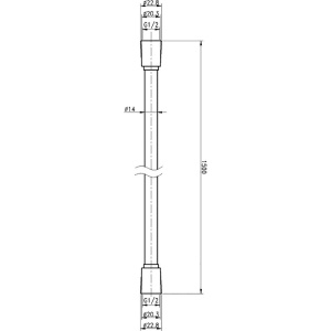Душевой шланг Cezares Czr CZR-FMD-150-01 хром