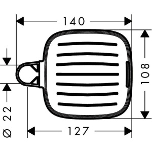 Мыльница для ванной Hansgrohe 26519000 хром