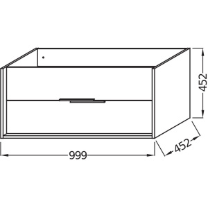 Тумба под раковину Jacob Delafon Vivienne 100 EB1668-J5-J5 белая