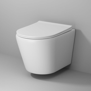 Купить Унитаз подвесной Grossman Fly GR-4478MS безобоковый, с микролифтом, белый матовый в Москве с доставкой Унитаз подвесной Grossman Fly GR-4478MS безобоковый, с микролифтом, белый матовый