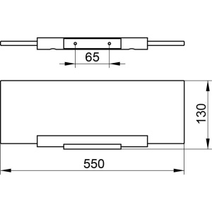 Полка Keuco Plan 14910 55 см, без держателя