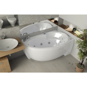 Акриловая ванна Aquatek Бетта 170х97 BET170-0000009 (пневмоуправление), с фронтальным экраном+спинной массаж 6 форс.