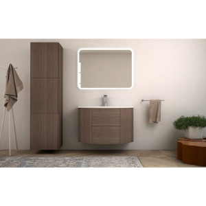 Купить Тумба с раковиной Cezares Eden 91 rovere scuro soft, раковина 50177 в Москве с доставкой Тумба с раковиной Cezares Eden 91 rovere scuro soft, раковина 50177