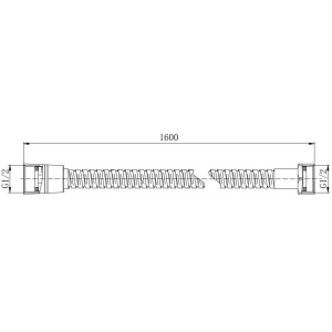 Купить Душевой шланг Акватек AQ2101MB 160 см, черный в Москве с доставкой Душевой шланг Акватек AQ2101MB 160 см, черный