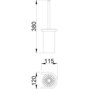 Ершик Nofer 09077.B нержавеющая сталь