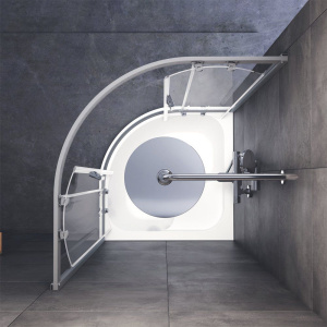 Душевой уголок AM.PM Gem Deep W90G-401A090WT 90x90