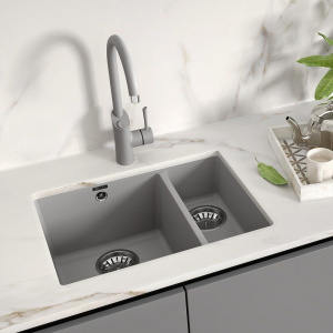 Купить Мойка кухонная Lemark Sinara 550.2-U 9910081 грей в Москве с доставкой Мойка кухонная Lemark Sinara 550.2-U 9910081 грей