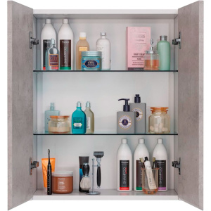 Шкаф Lemark Combi 60 бетон, белый глянцевый