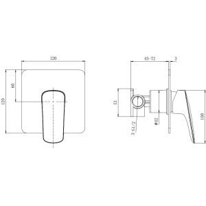 Комплект для ванной 3 в 1 Aquatek Вега AQ1076MB черный