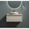 Тумба с раковиной Sancos Very 100 см, beige soft, столешница бежевая, раковина CN5005