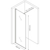 Душевая перегородка Ceruttispa Muza T100 100 см, профиль черный