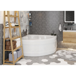 Купить Акриловая ванна Vagnerplast Catalina mini 125x125 см, угловая, с каркасом, четверть круга в Москве с доставкой Акриловая ванна Vagnerplast Catalina mini 125x125 см, угловая, с каркасом, четверть круга