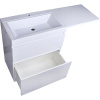 Тумба с раковиной Style Line Даллас 140 Люкс, напольная, 2 ящика L