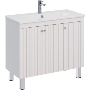 Купить Мебель для ванной Lemark Romance 100 белая глянцевая в Москве с доставкой Мебель для ванной Lemark Romance 100 белая глянцевая